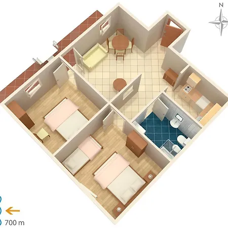 Apartments And Rooms With Wifi Njivice, Krk - 5362 Njivice