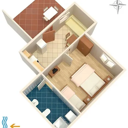 Gasthof Apartments And Rooms With Wifi Njivice, Krk - 5362 3*